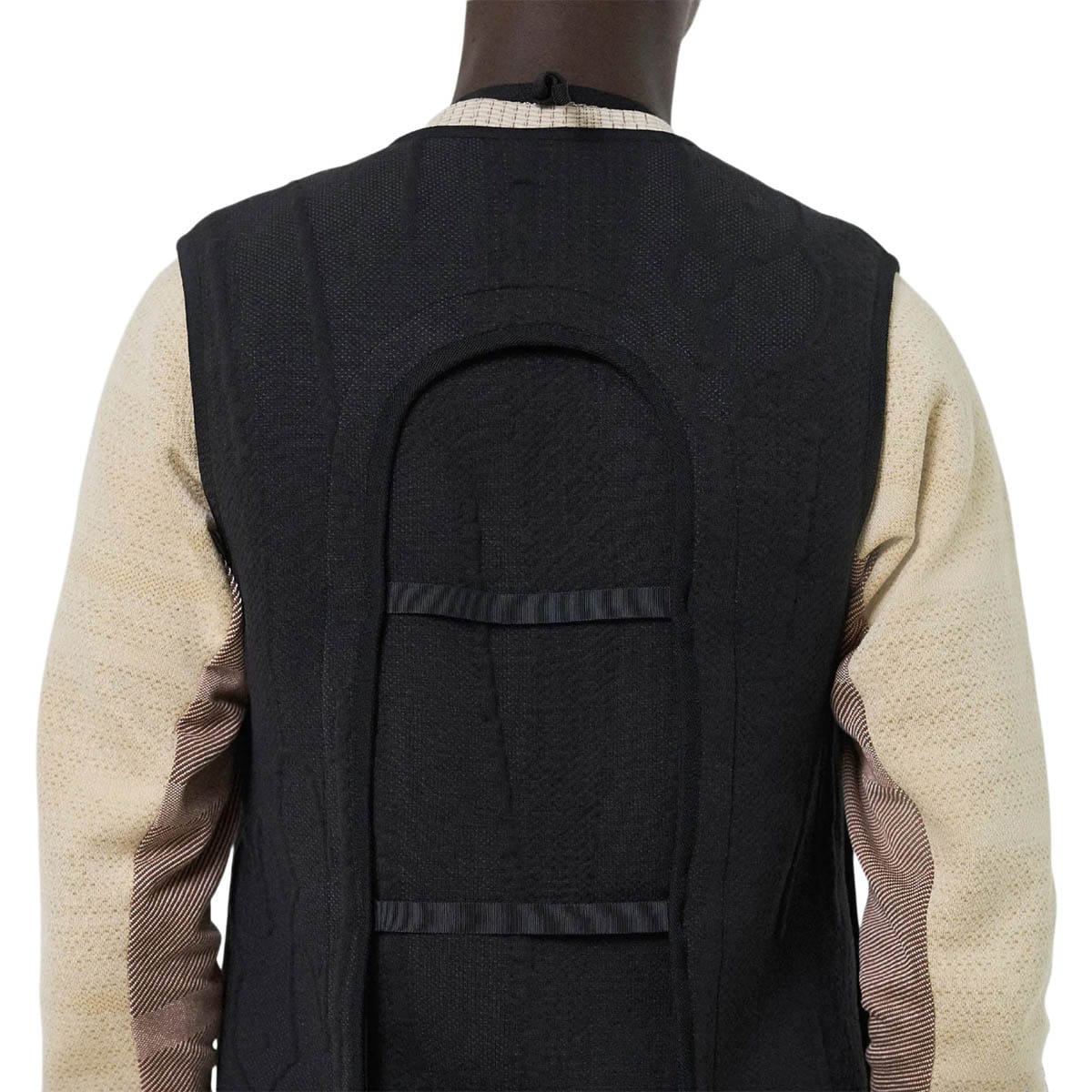 耐熱 二層 足あとぐらす (M) byborre 3DKNIT vest ニットベスト | www