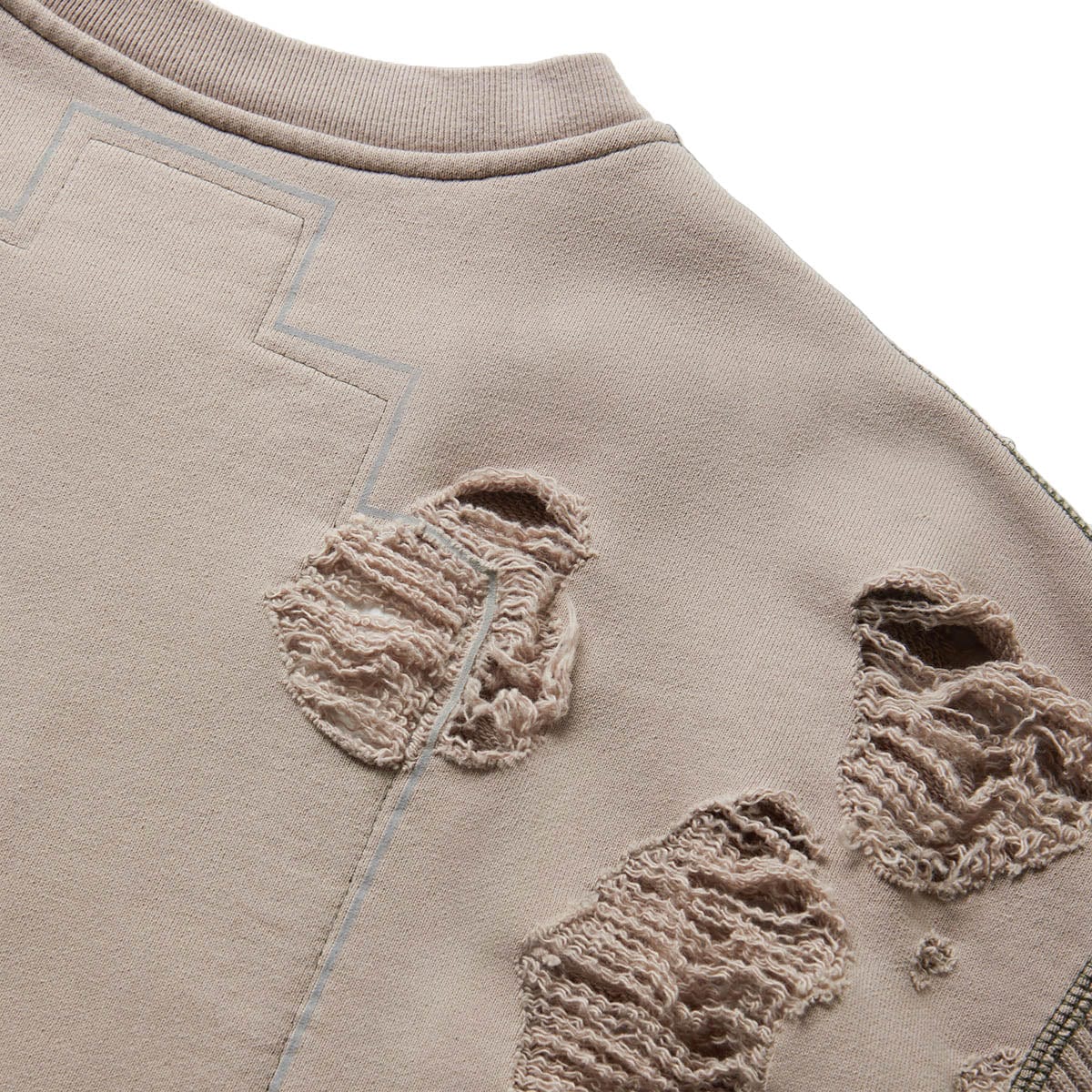 PLAGUE WIDE RIB CUT ZIP SWEATSHIRT GREY | Bodega