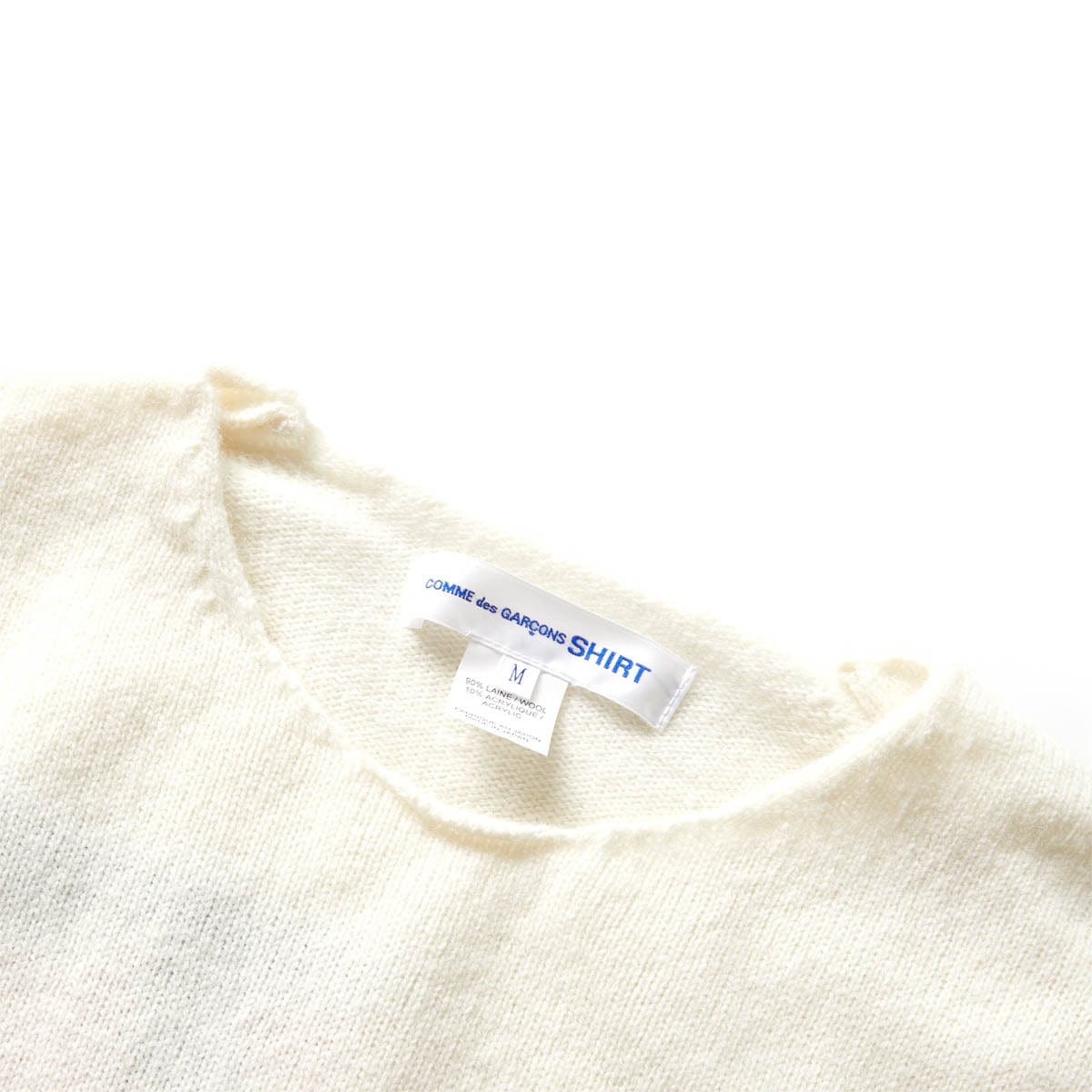 SWEATER KNIT OFF WHITE | moletom basic sandro clothing california