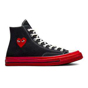 Morgen Seraph nedenunder X CDG PLAY CHUCK TAYLOR HI BLACK/RED | GmarShops | Selena Quintanilla Is  Honored on Converse Sneakers With Custom Art