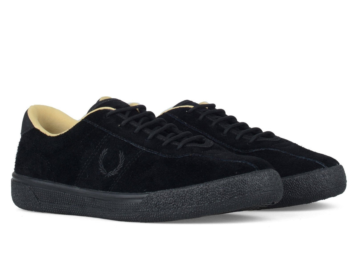 fred perry black suede shoes