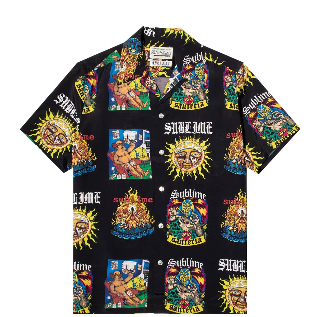 SUBLIME / SS HAWAIIAN SHIRT (TYPE-2) Black