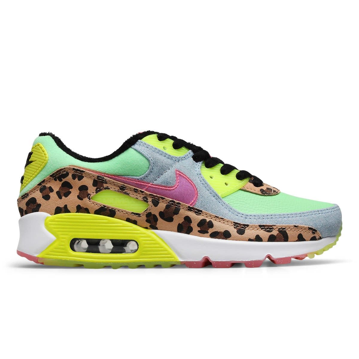 nike air max 90 lx illusion green/sunset pulse women's shoe size 12