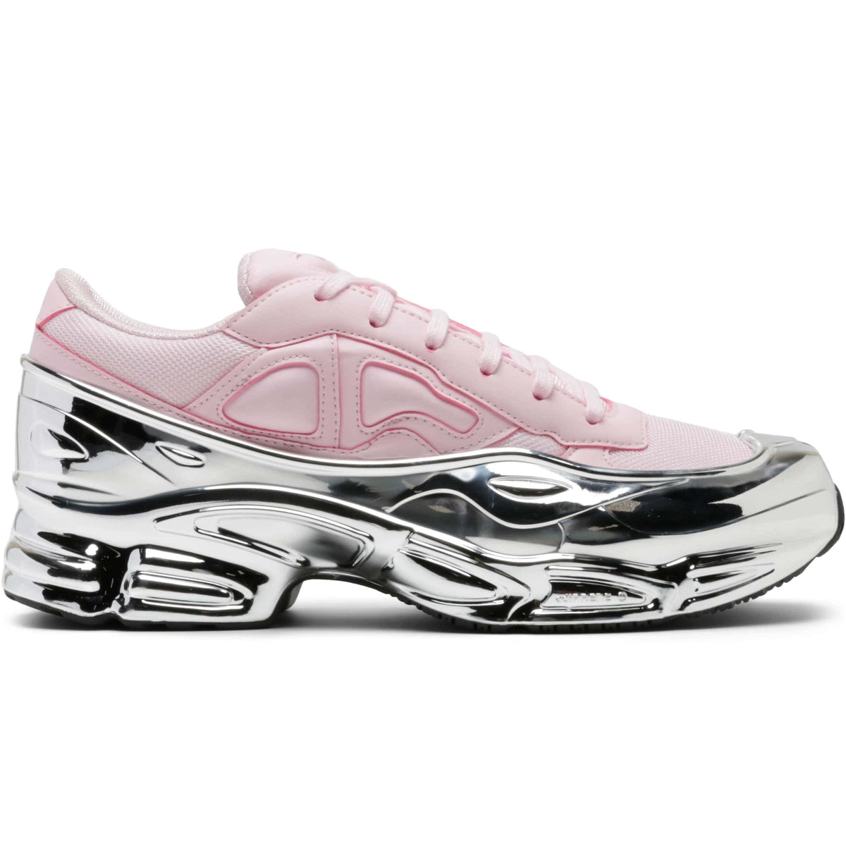 adidas x raf simons ozweego pink & metallic silver