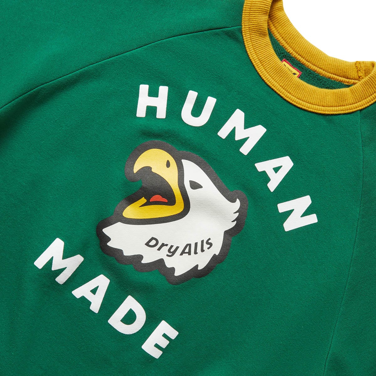 HUMAN MADE SHORT SLEEVE SWEATSHIRT