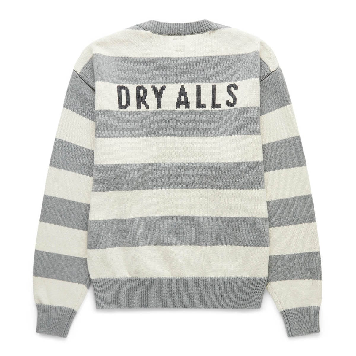 STRIPED HEART KNIT SWEATER GREY | Phone-marketing.tn