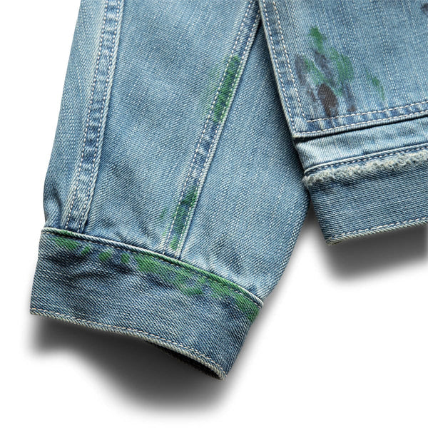 PAINT SPLATTER DENIM JACKET LIGHT BLUE | Bodega – Bodega Store