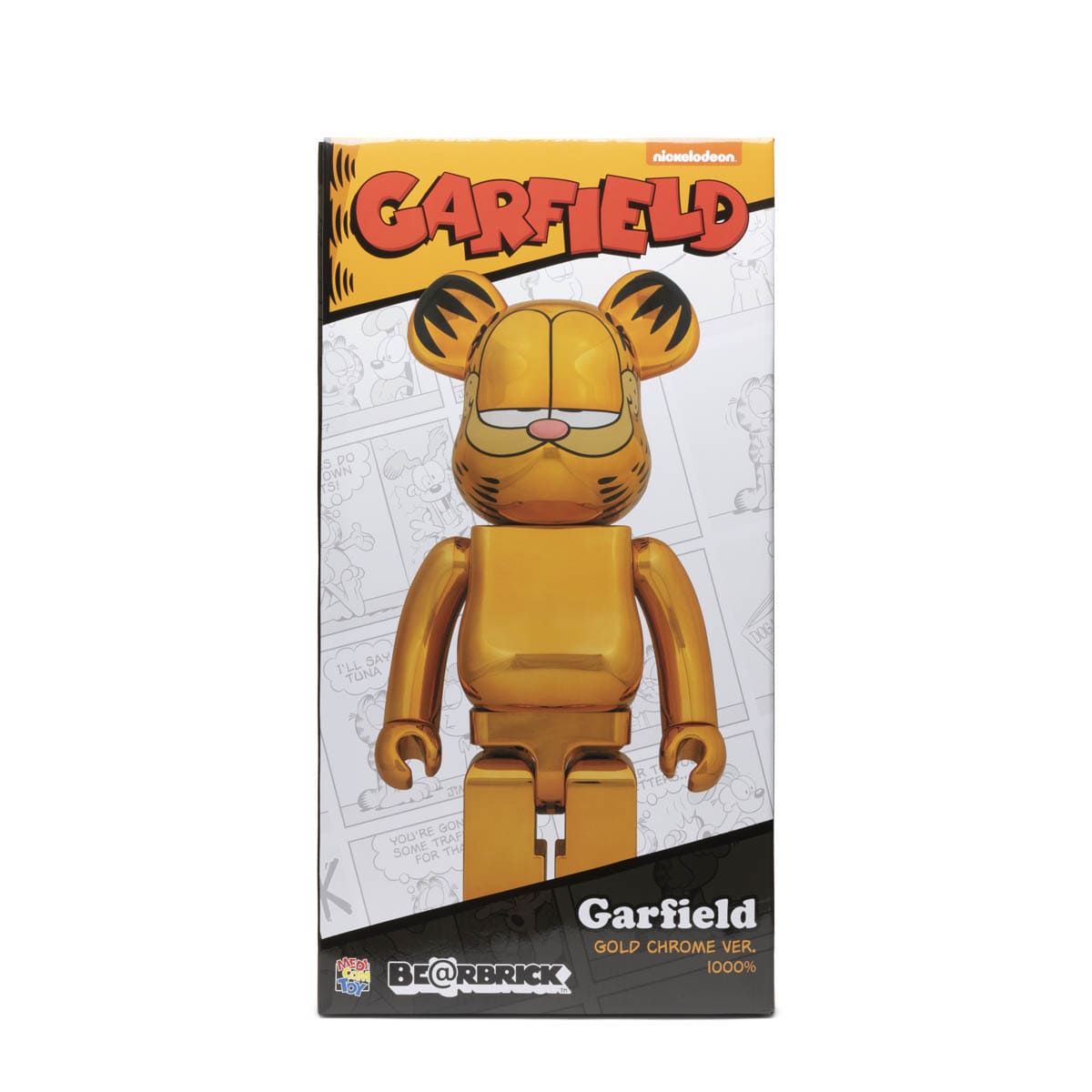 BE@RBRICK GARFIELD GOLD CHROME VER. 1000% MULTI | GmarShops