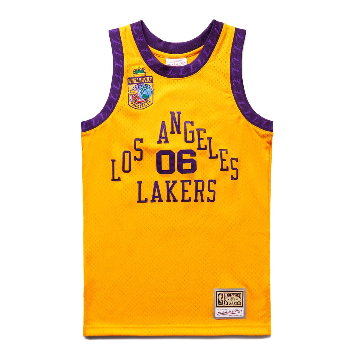 X BODEGA WORLDWIDE RESPECT LAKERS JERSEY