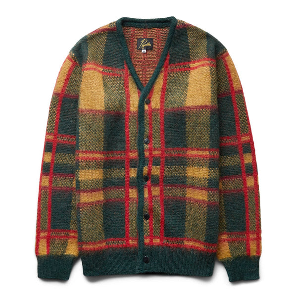 今年も話題の - Needles Plaid Mohair Cardigan Needles Cardigan