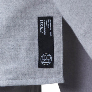 Grey wool logo patch v-neck sweater from Comme Des Garçons Play