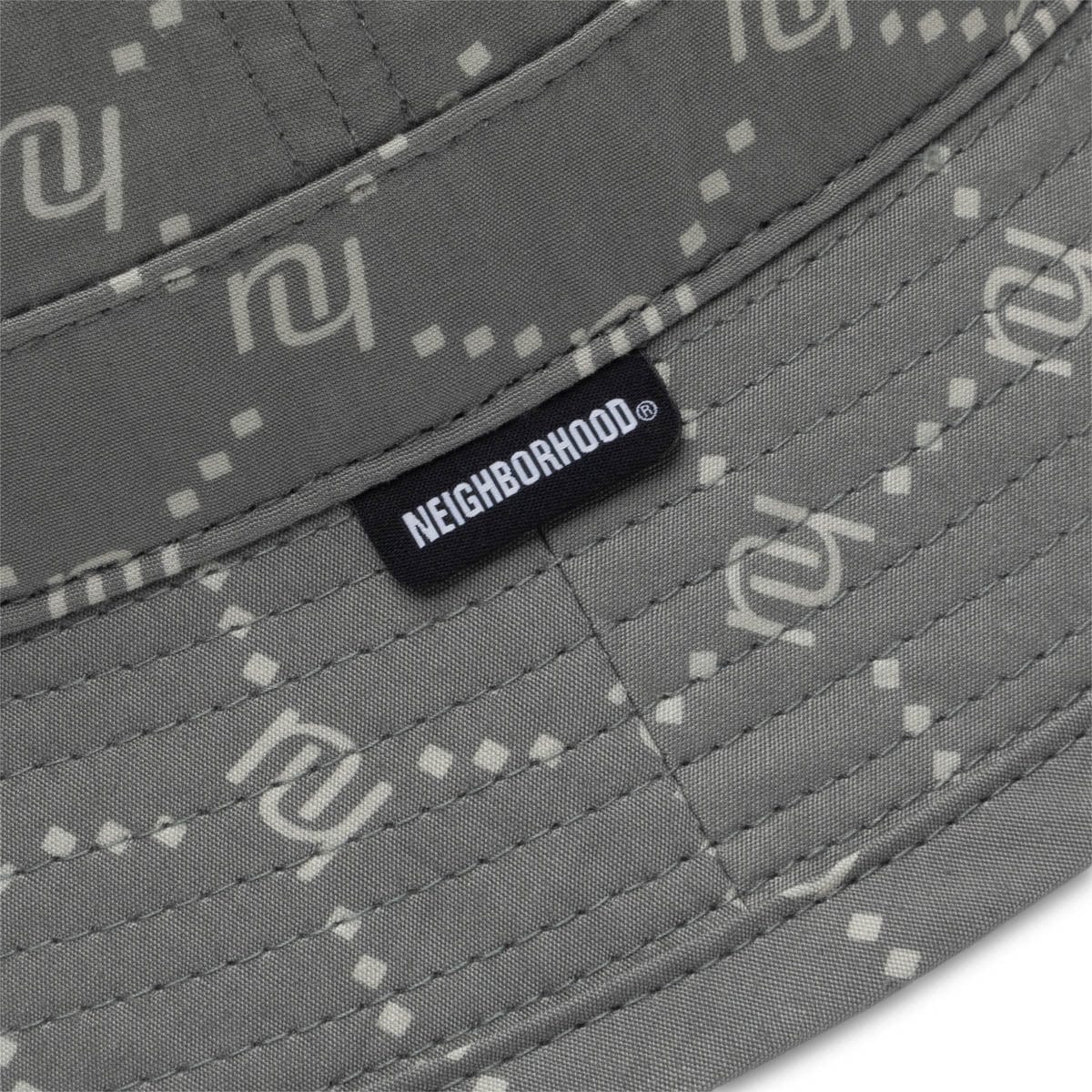 NEIGHBORHOOD MONOGRAM BUCKET HAT BLACK