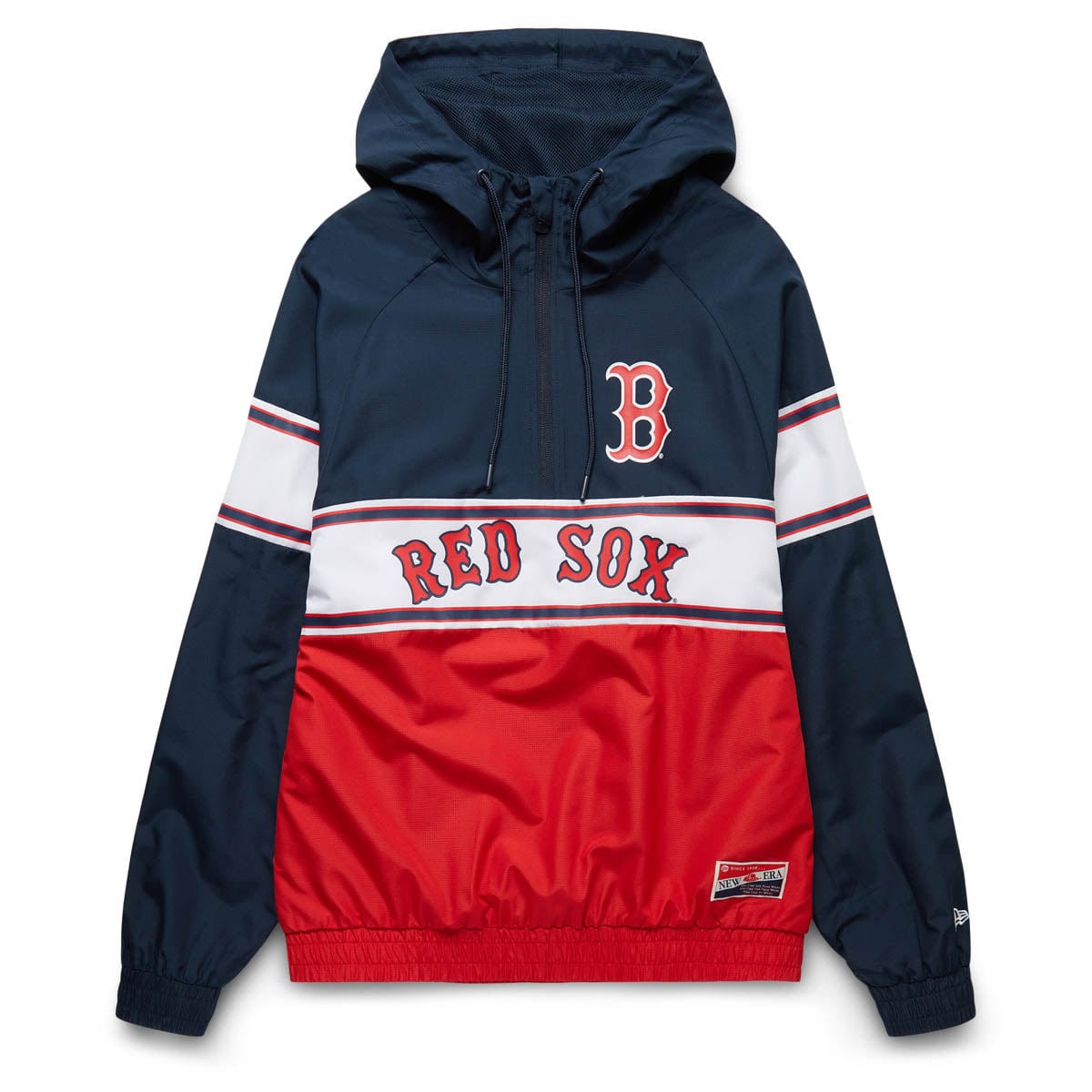 New Era White Boston Red Sox Tie-Dye Full-Zip Hoodie