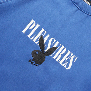 Pleasures X PLAYBOY BUNNY LOGO CREWNECK PURPLE | GmarShops