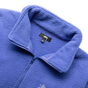 HALF ZIP MOCK NECK PULLOVER PERIWINKLE | Bodega