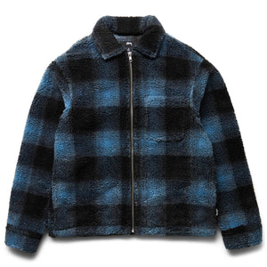 SHADOW PLAID SHEPARD ZIP SHIRT NAVY | Bodega – Bodega Store