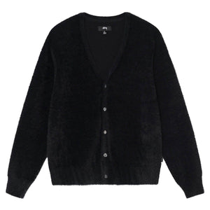 Stüssy SHAGGY CARDIGAN BLACK | Bodega