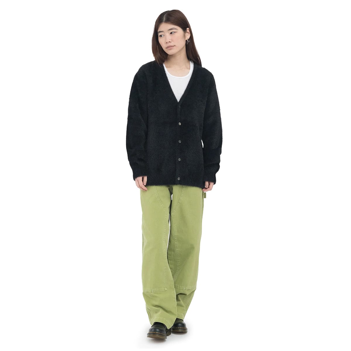 Stüssy SHAGGY CARDIGAN BLACK | Bodega