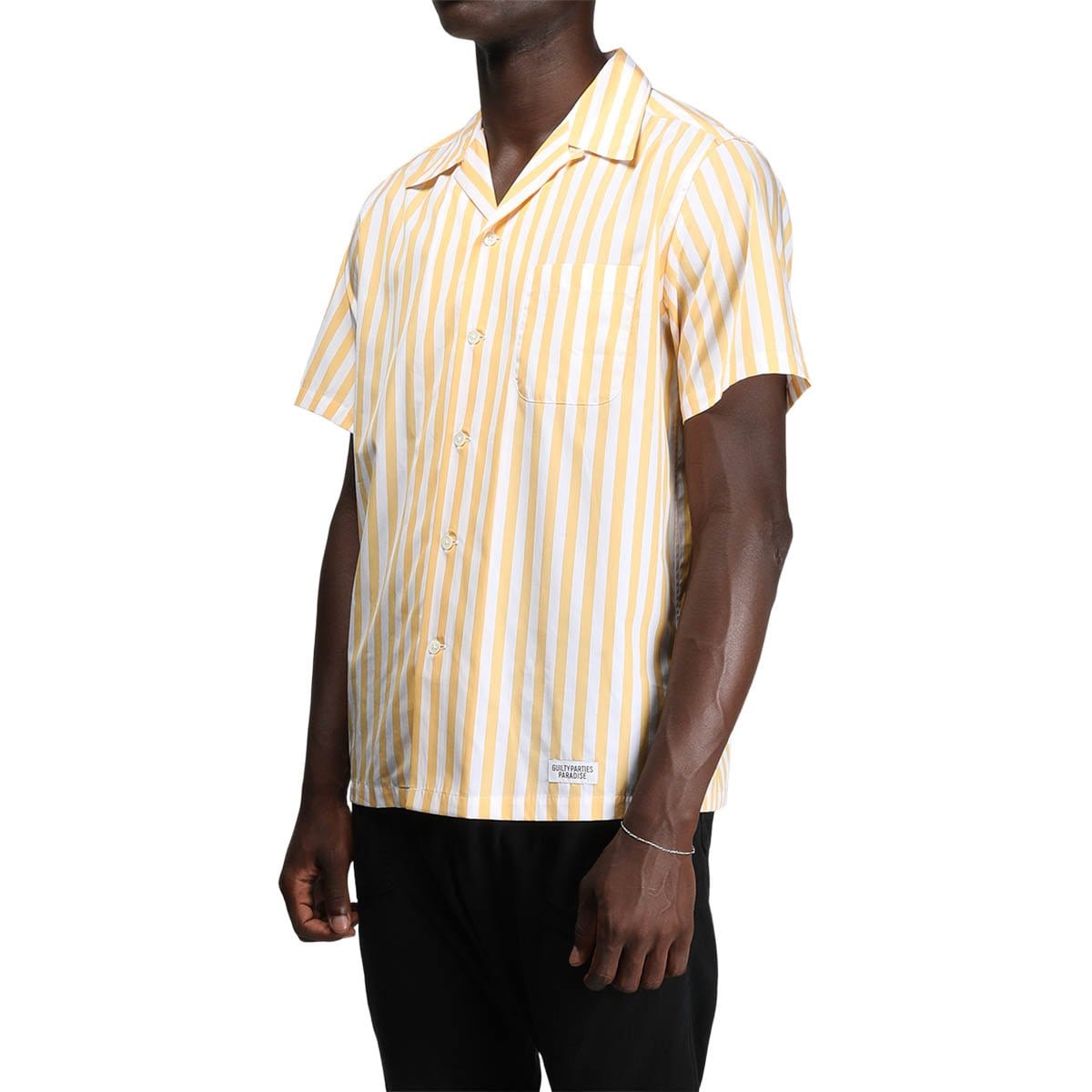 Open Collar Shirt Type 7 Yellow Bodega