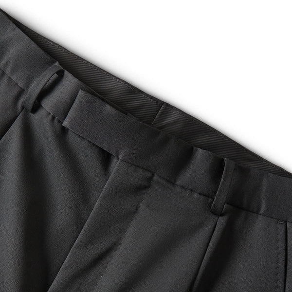 PLEATED TROUSERS BLACK | Bodega