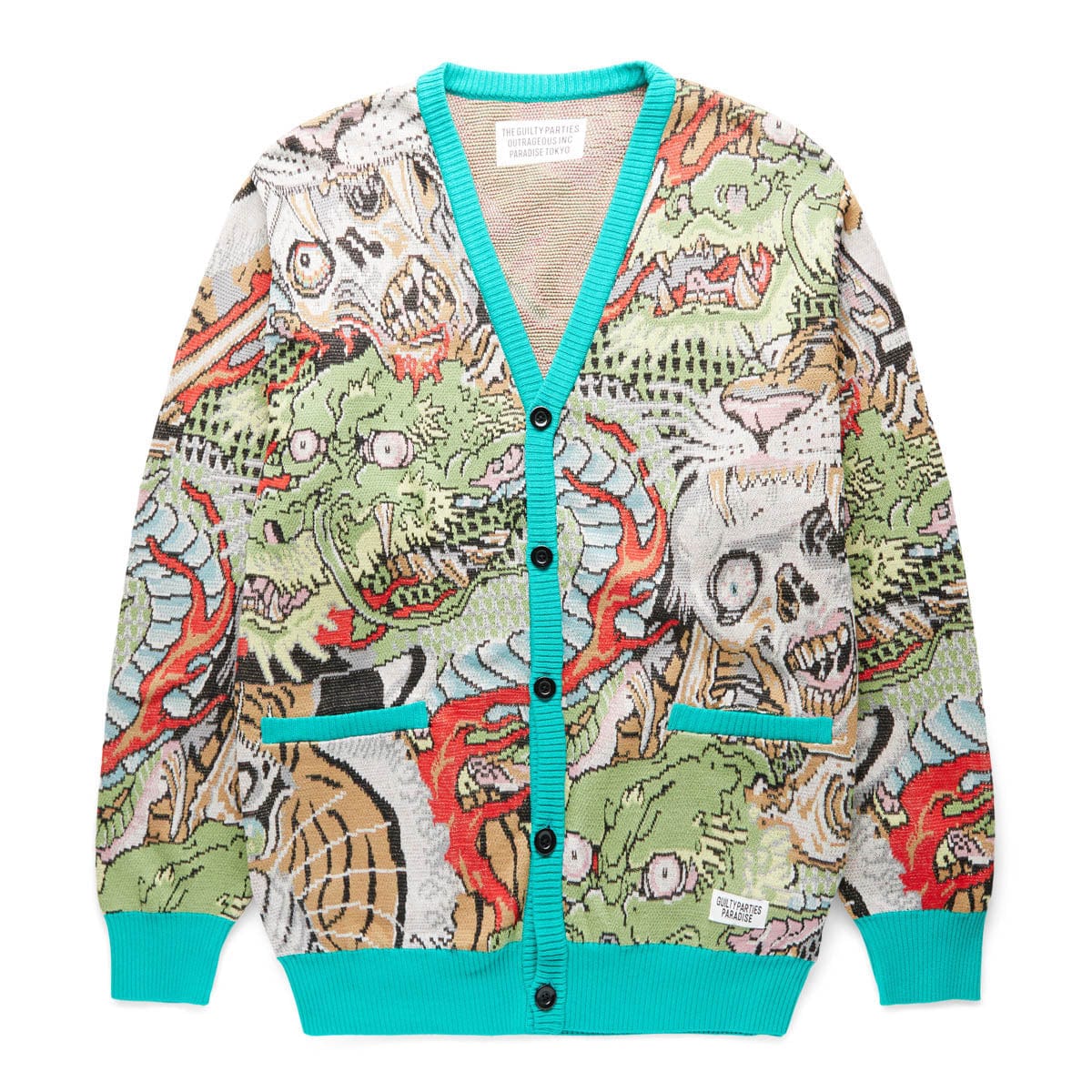 WACKO MARIA TIM LEHI JACQUARD CARDIGAN (TYPE-1)