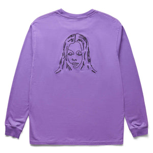 X-Girl Womens EMBROIDERED FACE L/S TEE