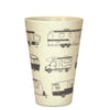 Bamboo tumbler with grey caravans design