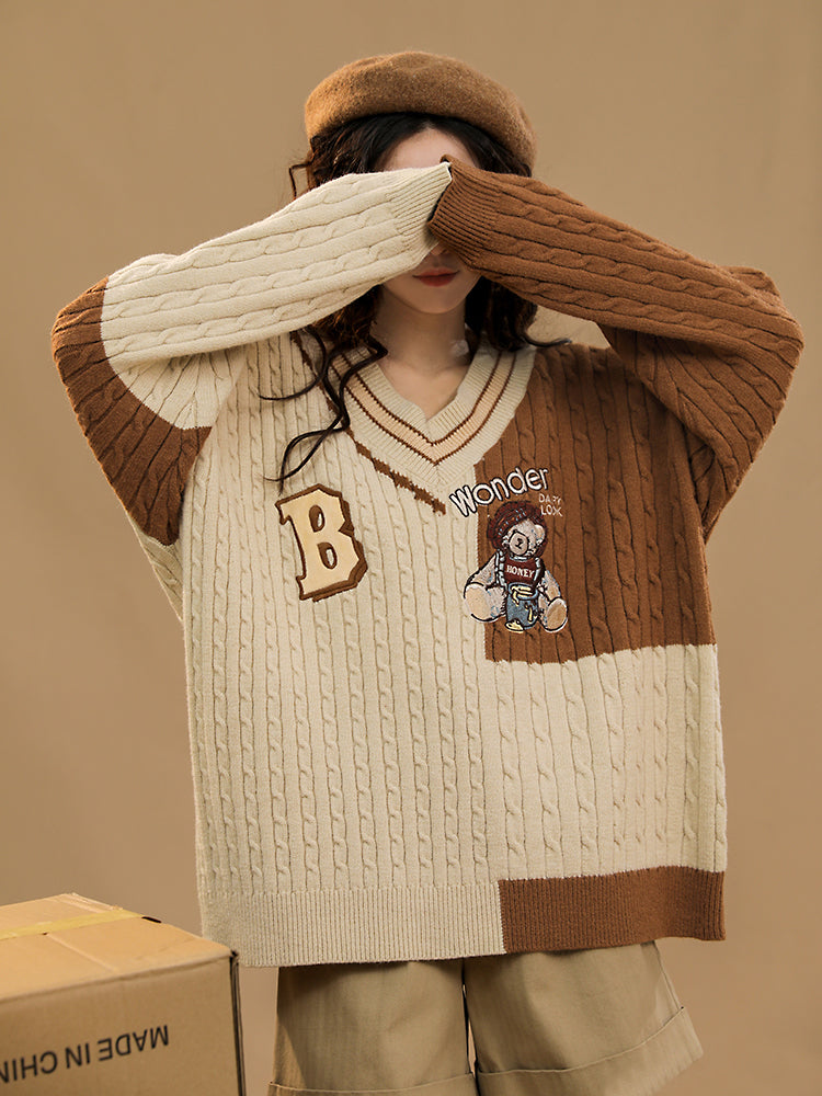 Wonder Bear Knit Sweater-ntbhshop