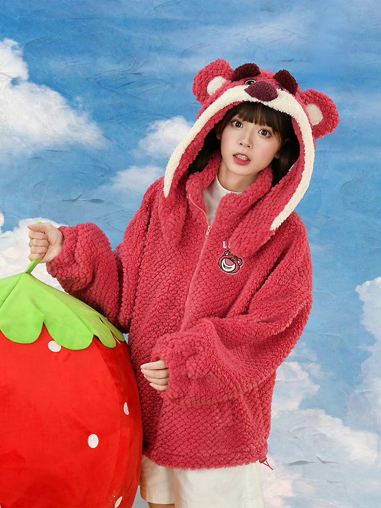 Lotso Huggin Bear Fleece Jacket & Hat-ntbhshop