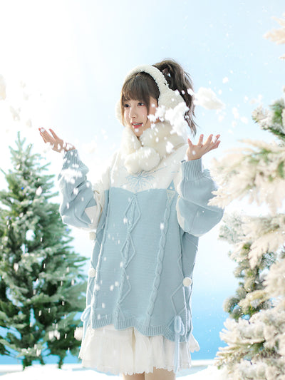 Frozen Turtleneck Sweater Dress-ntbhshop