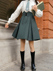 M Class Shirt & High Waist Skirt-Outfit Sets-ntbhshop