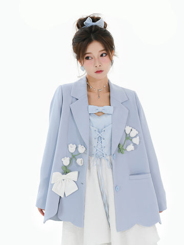Lily of the Valey Blazer-Coats & Jackets-ntbhshop