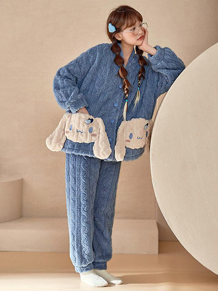 Cinnamoroll Ultra Warm Winter Quilted Dreamy Pajama Set - ntbhshop