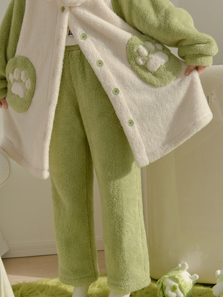 Snuggle Monster Cozy Winter Fleece One-Piece Pajama - ntbhshop