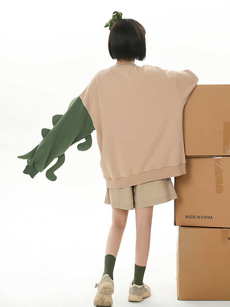 Green Dinosaur Sweatshirt-ntbhshop