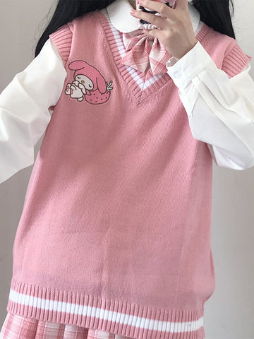 Kuromi My Melody Cinnamoroll Jk Uniform Sweaters-Sets-ntbhshop