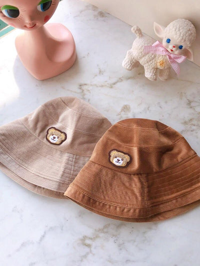 Brown Bear Corduroy Hats-Headwear-ntbhshop