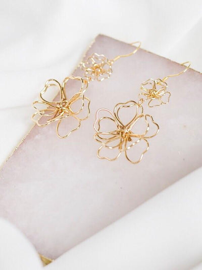 Camellia Earrings & Ear Clips-Earrings-ntbhshop