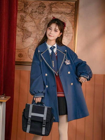 Donald Duck Jk Uniform Wool Coat-Sets-ntbhshop