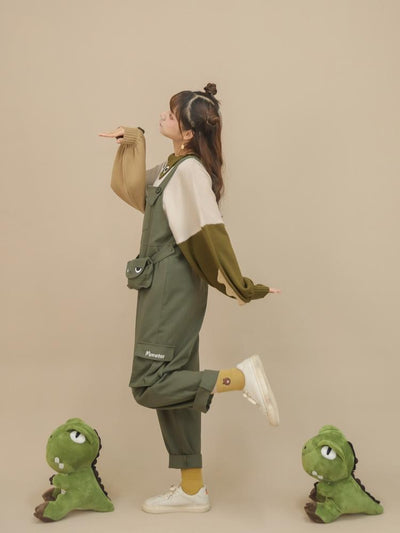 Green Monster Sweater & Overall Pants-Sets-ntbhshop