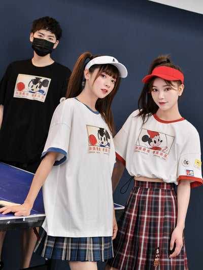 Mickey Mouse Crop Tops, Tees & Shorts-Sets-ntbhshop