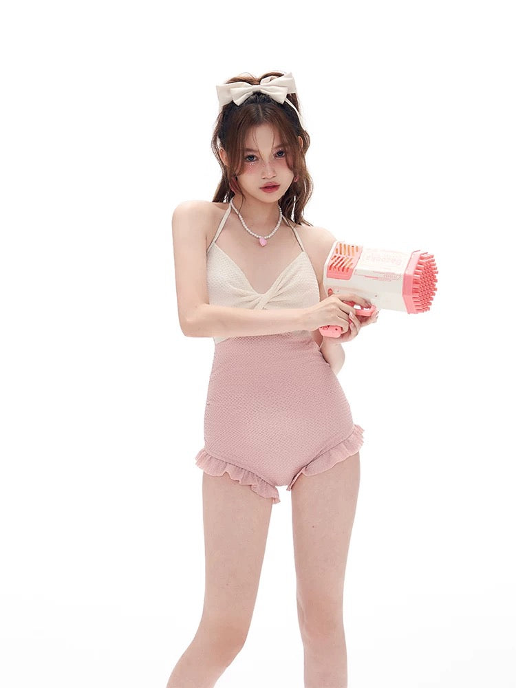 Rosy Vacation Swimsuit & Cardigan-ntbhshop