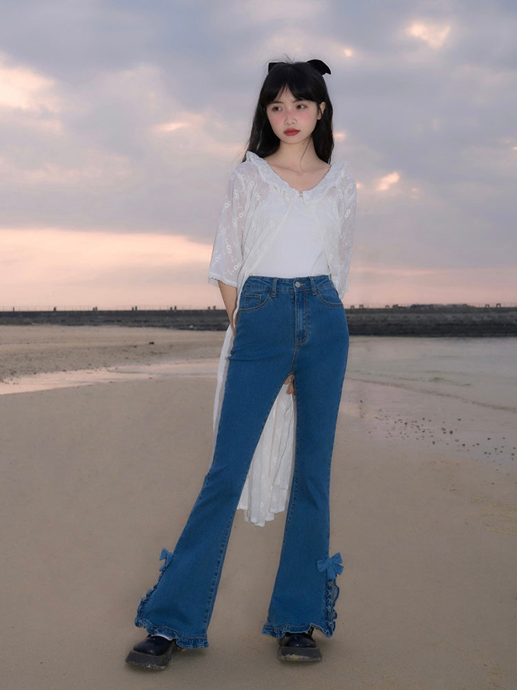 Flare Frenzy Solid Flare Jeans-ntbhshop