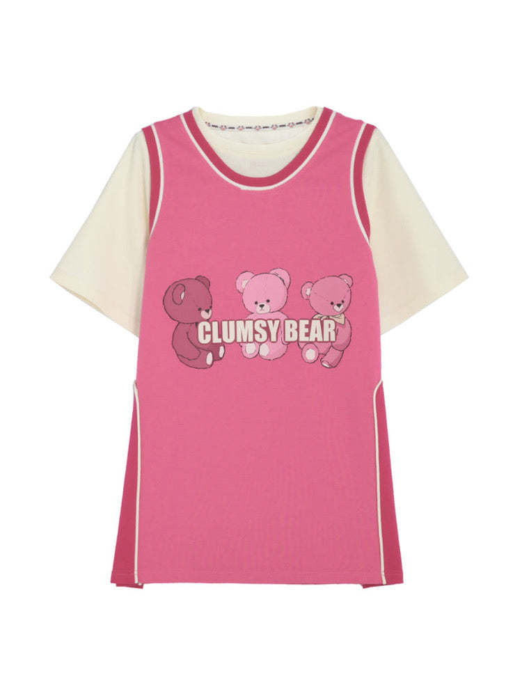 Clumsy Bear Tee & Shorts-ntbhshop