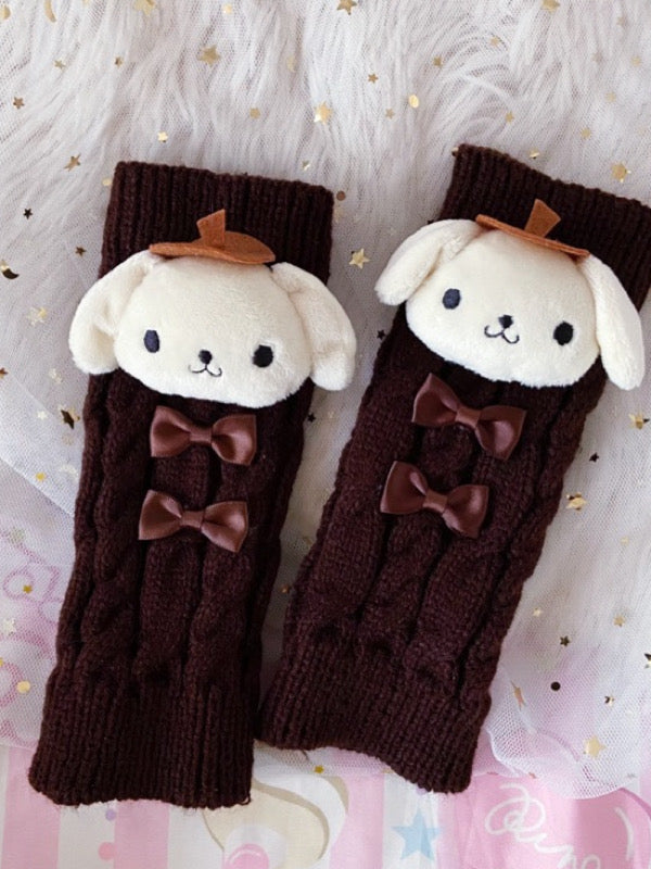 25.14]Cinnamoroll Blue Striped Leg Warmers