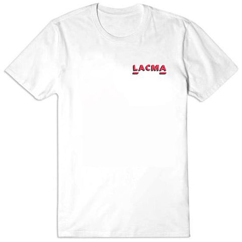 LACMA Hand Painted Sign T-shirt in White – LACMA Store