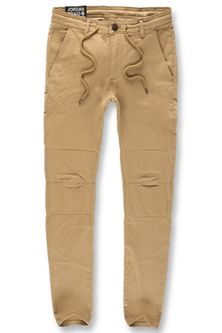 Jordan Craig Stacked Chino Twill Khaki 