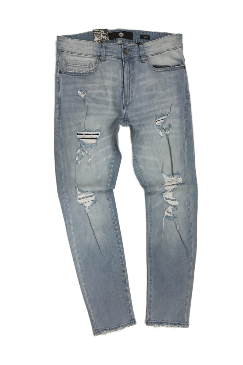 Jordan Craig Blow Out Ice Blue Men Jeans JM3437 – Last Stop Clothing Shops