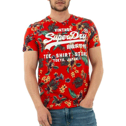 Verslaafde Profetie vervolging Superdry Super 5'S Red Men T-Shirt M1010106A – Last Stop Clothing Shops