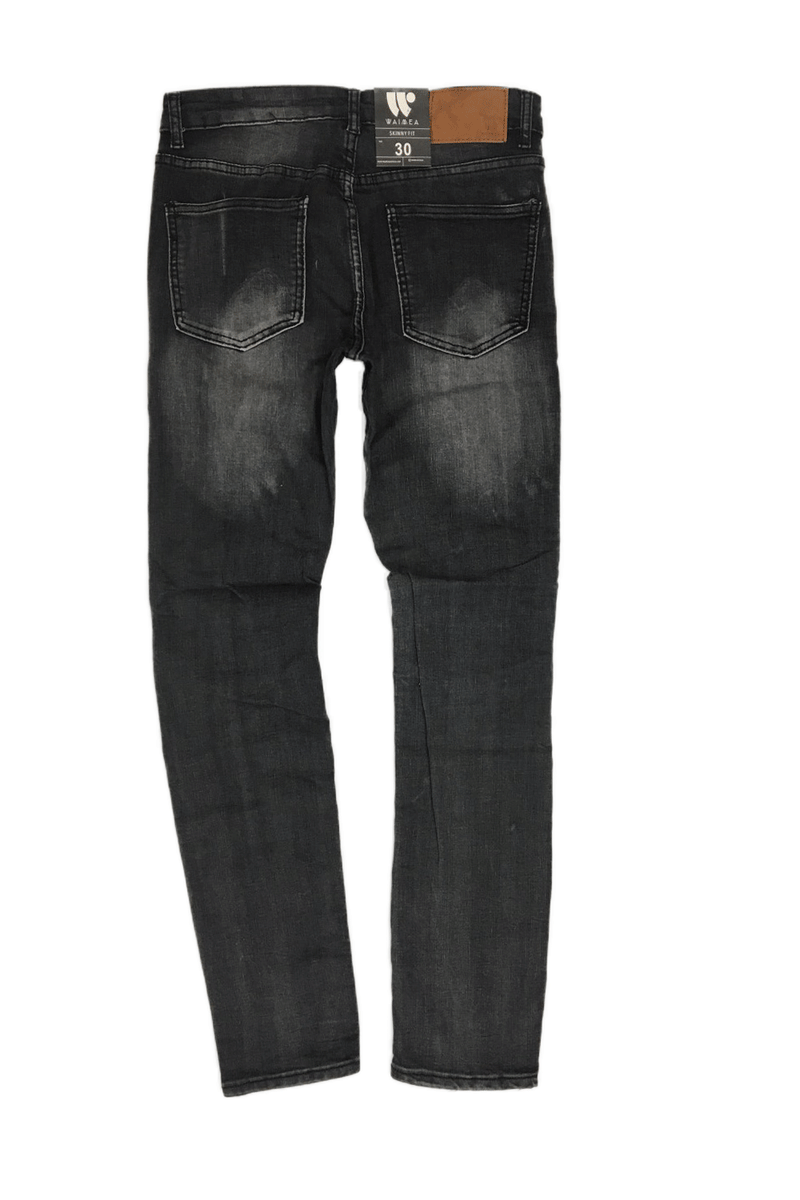 Waimea Moto Black Wash Skinny Fit Men Jeans M4658D – Last Stop Clothing ...